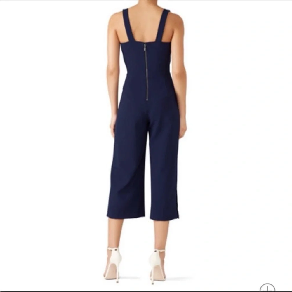 Nicole Miller Navy Stretchy Tech Jumpsuit - Picture 2 of 9